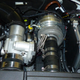 Delphi’s E-charger (electric supercharger), a 48-volt compressor that takes air from the airbox and uses it to spin up the turbo.